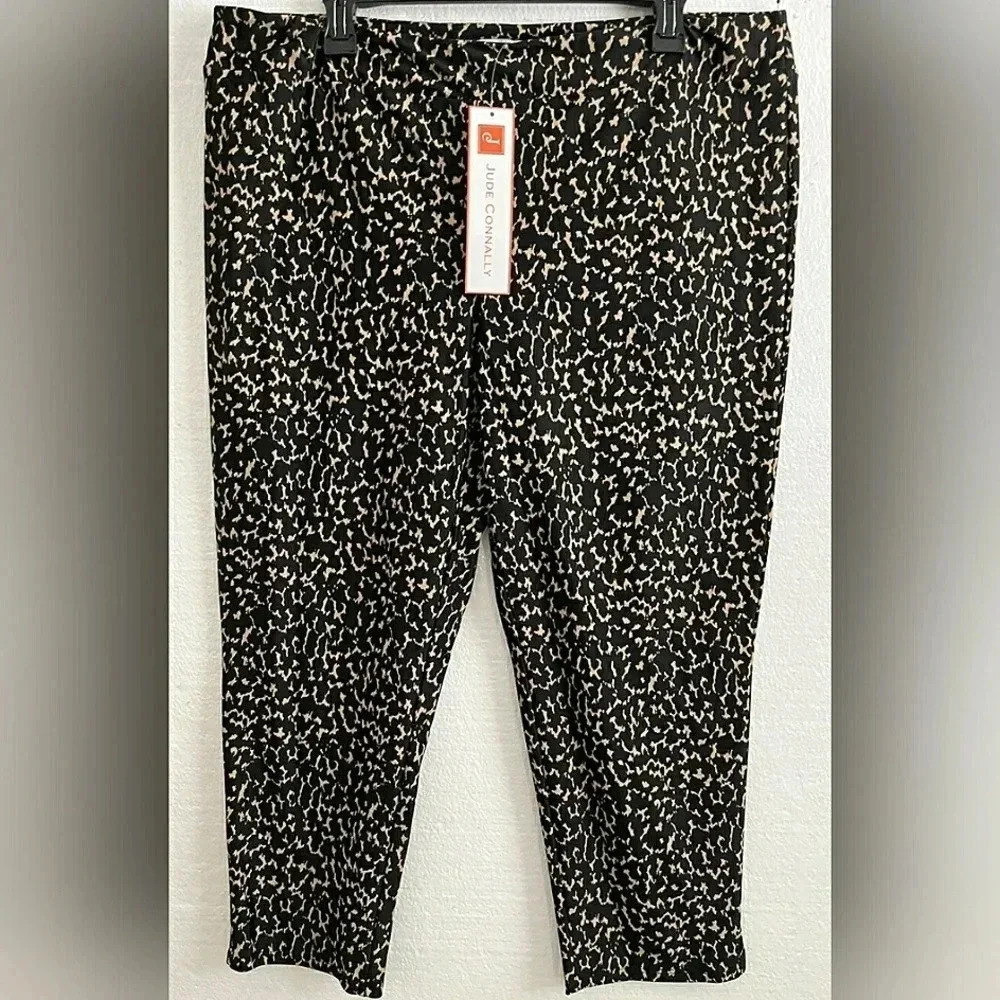 Jude Connally XXL Crop Resort Cruise Leggings Capris Travel Stretch Pull-On New